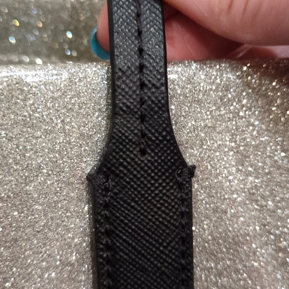 Kate Spade GUC Mavis Silver Taden Street Tote Shimmer Glitter Bag Purse CALLOUTS - Picture 16 of 16